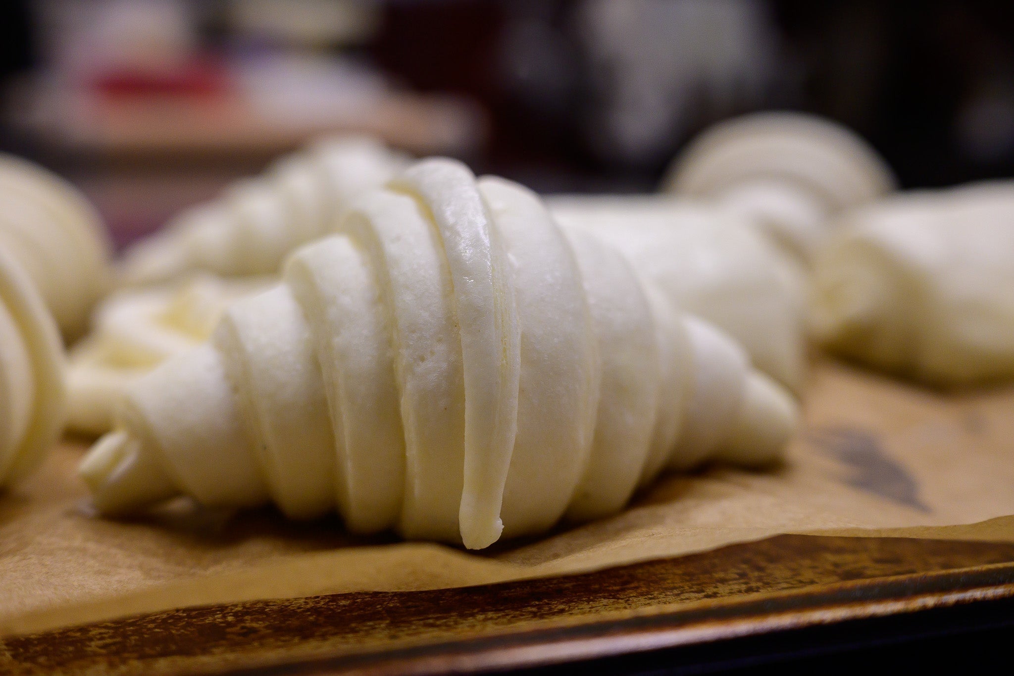 Croissant con margarina