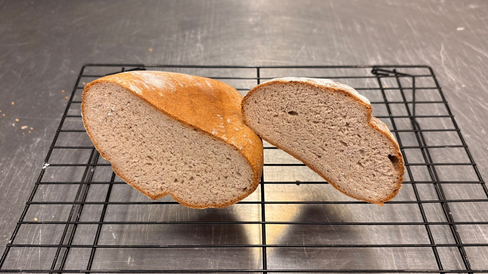 Pane a lievitazione diretta senza amidi, solo farine