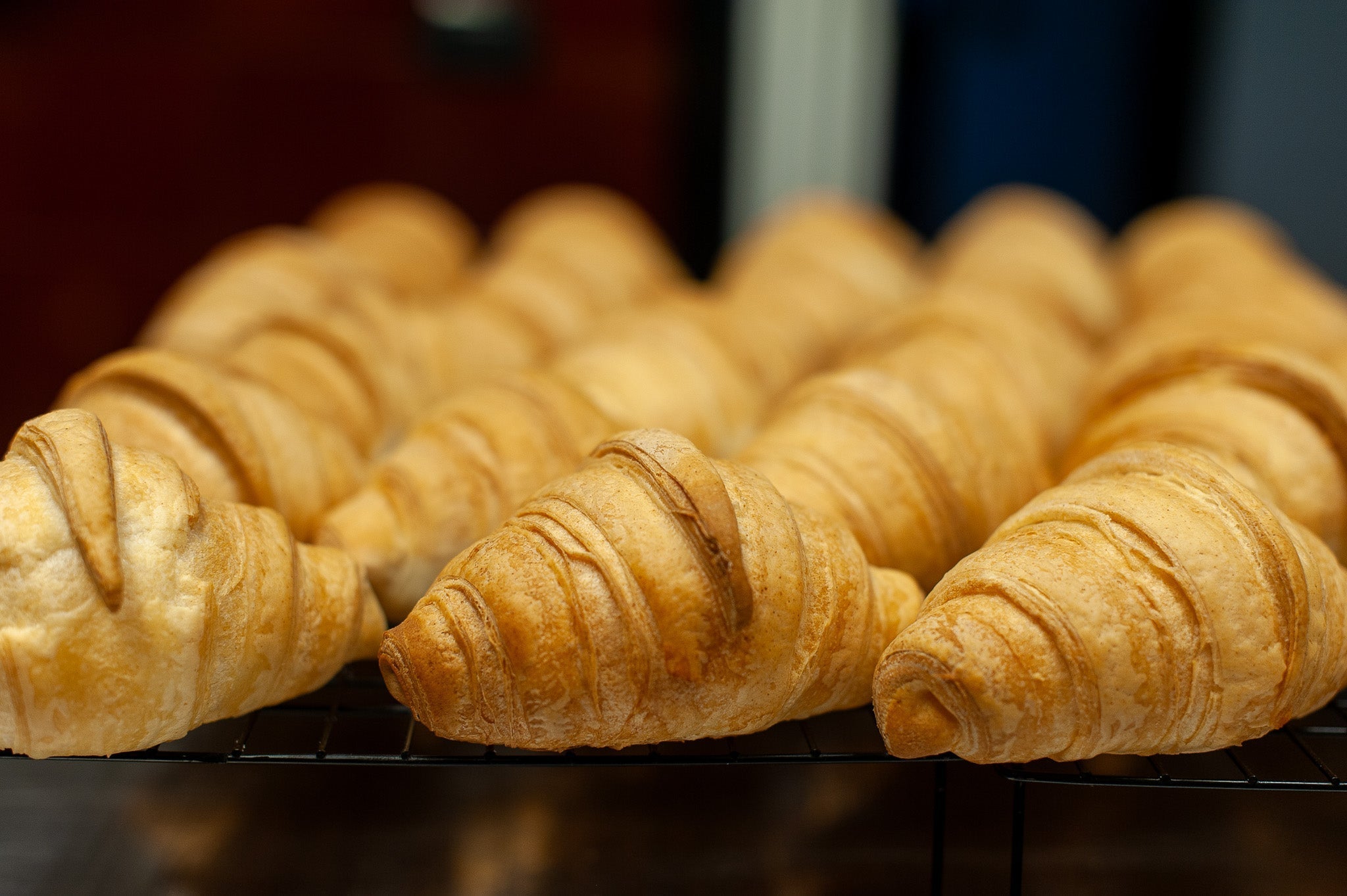 Croissant con melange (burro + margarina)