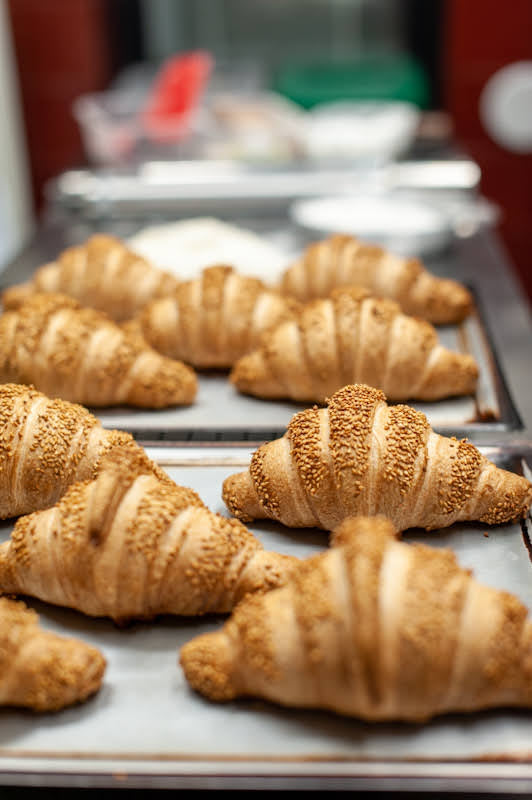 Croissant salati al sesamo senza glutine e senza lattosio