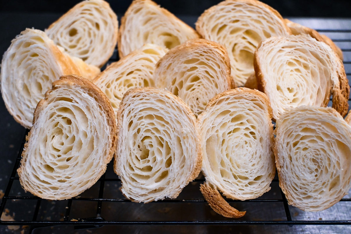 Miscela per croissant e sfogliati dolci con base amido di mais