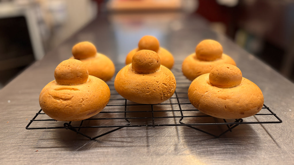Brioche vegana con il tuppo